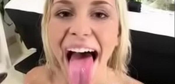  Pissing loving whore makes a mess as she urinates on the floor